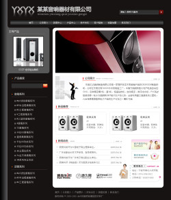 济南网站建设-音响器材公司网站