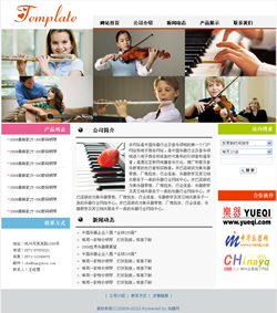 济南网站建设-乐器制造企业网站
