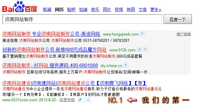 网站优化案例图示